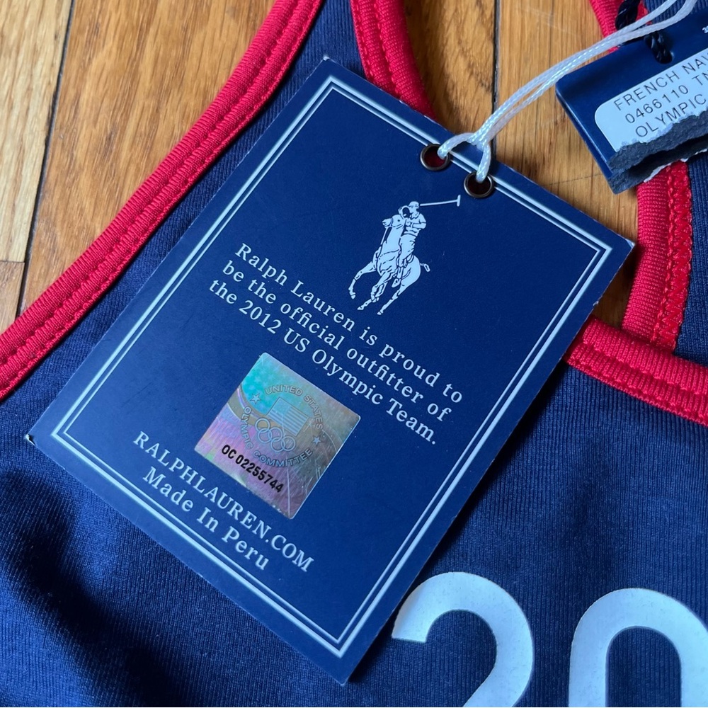 Ralph Lauren United States Olympic Team Official Olympics 2012 Tank NWT W - Picture 7 of 8